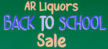 AR Liquors Back to School Sale