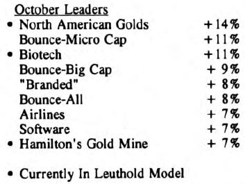 Scanning the Markets